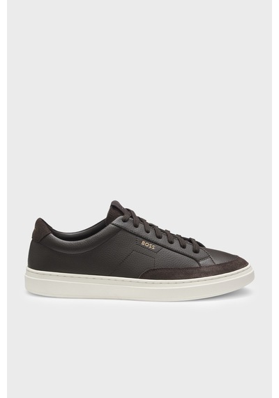 Boss Süet Detaylı Sneaker Ayakkabı Erkek Ayakkabı 50568536 201 Kahve