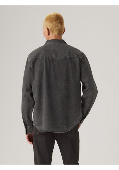 Levi's Erkek Relaxed Western Siyah Kot Gömlek - A1919-0062