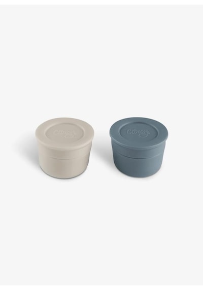 Citron Mini Sos Kapları 2'li Set - Light Gray / Dusty Blue 1196816