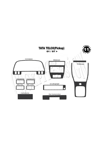 Tata Telco Torpido Kaplama 1997 11 Parça Karbon