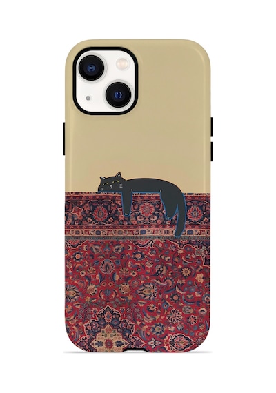 Apple iPhone Uyumlu 13 Vorian Çift Katmanlı Magsafe Kılıf Persian Cat Lounge
