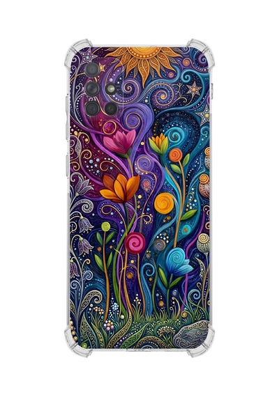 Printify Samsung Galaxy A71 İle Uyumlu Düşlerin Dansı Serisi Rüyalar Ötesi Tasarımlı Uv Baskılı Köşe Korumalı Antişok Kılıf Şeffaf