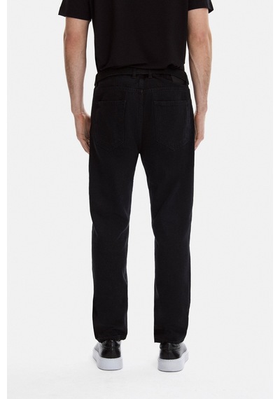 Back And Bond Siyah Tapered Fit Denim Pantolon Çok Renkli