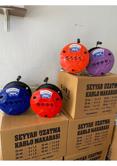 Seyyar Makaralı Uzatma Kablo 3x1,5 Mm 35 Metre 1