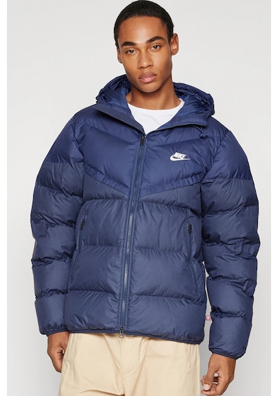 Nike Stormfit Primaloft Synthetic Fit Jacket Rahat Kalıp Kapüşonlu Mont Lacivert Lacivert