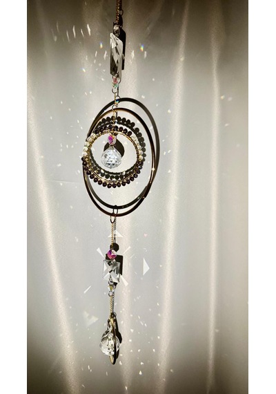 Lumiere Kristal Güneş Yakalayıcı , Kristal Dekor Kristal Obje Lüks Hediye Suncatcher , Işıltılı Tek Parça