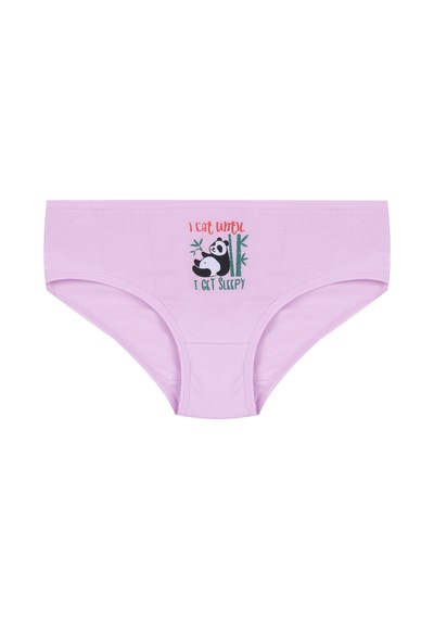 Kız Çocuk 3'lü Penguen Desenli Slip 1050 Yeşil