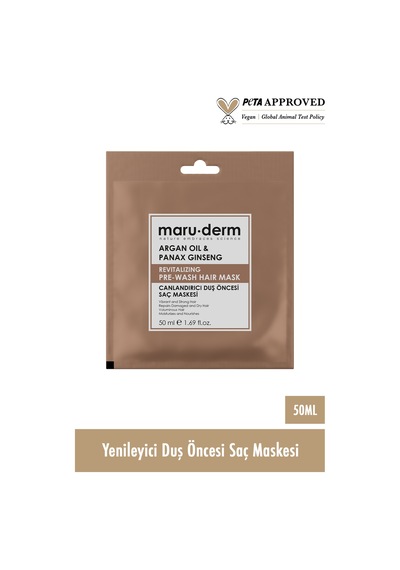 Duş Öncesi Saç Maskesi - Argan Yağı & Asya Ginsengi Yenileyici Duş Öncesi Saç Maskesi 50 Ml