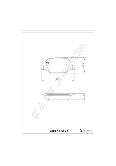 Kale-balata Arka Fren Balatası Alfa Romeo Mıto 09 Fıat Lınea 09 1.3jtd 1.4tjet 1.6jtd Fişsiz 23517-a00-00-kd13 71770108 77365752 77365858 Kale-balata Arka Fren Balatası Alfa Romeo Mıto 09 Fıat Lınea 09 1.3jtd 1.4tjet 1.6jtd Fişsiz 23517-a00-00-kd13 71770108 77365752 77365858