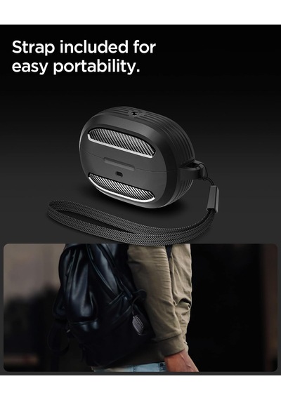 Audio Tws P10 İle Uyumlu Kılıf Rugged Armor Matte Black - Acs07966
