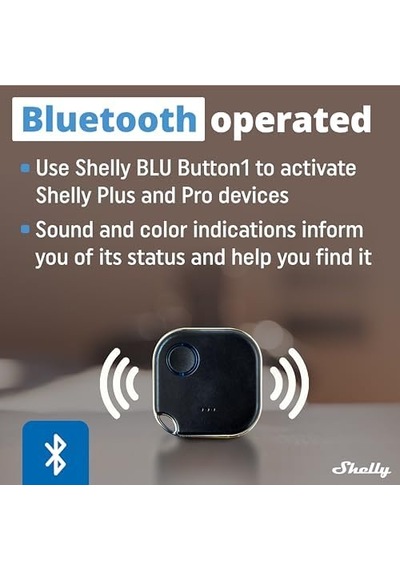 Shelly Blu Düğme1, Bluetooth Kontrollü Eylem Ve Sahne Aktivasyon Düğmesi, Ev Otomasyonu, Apple İOS Android