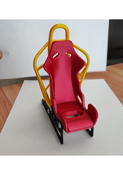 Yarış Koltuğu Telefon Standı Sarı - Kırmızı