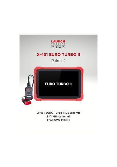 Launch X-431 Euro Turbo Iı Paket 2 Arıza Tespit Cihazı