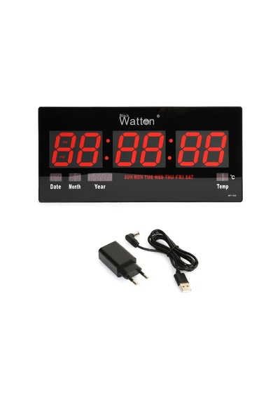 Dijital Duvar Ve Masa Saati Wt-109 Renkli