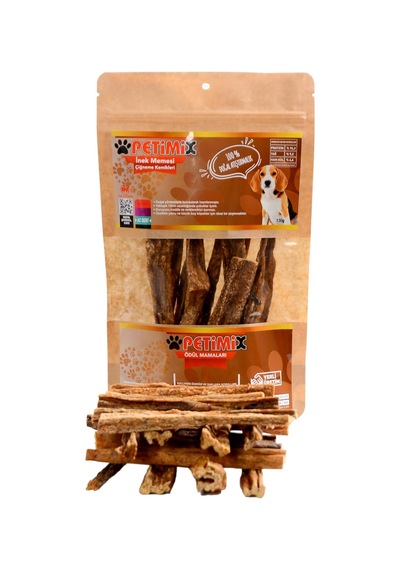 İnek Memesi Çubukları Çiğneme Kemikleri Köpek Ödül Maması 130g