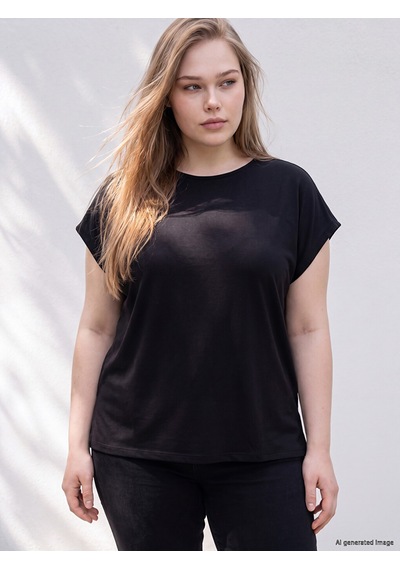 Lcwaıkıkı Curve Siyah Büyük Beden Oversize Bluz