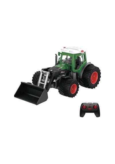 Oyuncak 2.4ghz Uzaktan Kumandalı 1:24 Ölçek Şarjlı Rc Traktör Forklift Aparatlı - Oyuncak Kepçe Traktör Kepçe Aparatlı