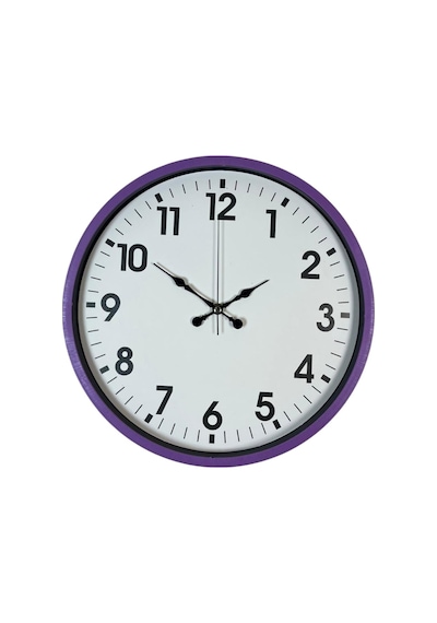 Zentime 36 Cm Mor Dekoratif Duvar Saati çok Renkli