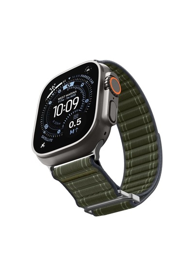 Apple Watch 49/46mm Ultra 4/3/2/1 / Seri 12/11/10 İle Uyumlu Kordon Kayış Band Wbf0 Green - Amp10142 Çok Renkli