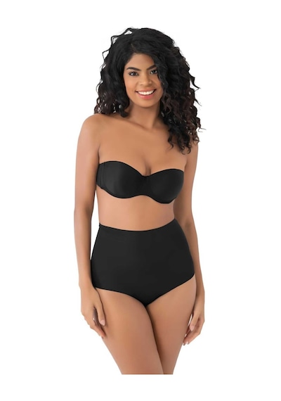 Uniquetrenders Kadın Lazer Kesim Ve Toparlayıcı Slip Külot Korse Siyah