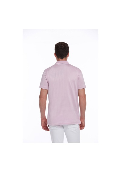 Hatemoğlu Lila Regular Fit %100 Pamuk Basic Polo Yaka Tişört-Lila