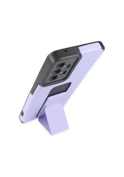 Ilkeshop Newface Samsung Galaxy Uyumlu A53 5g Kılıf Mega Standlı Silikon - Lila LİLA