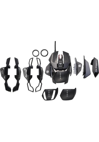 Mad Catz Otantik R.a.t. Pro X3 Kablolu Oyun Faresi, 3 Kaydırma Tekerleği Halka Seçenekleri, Ekstra Aksesuarlarla, 10 Kullanıcı Profili