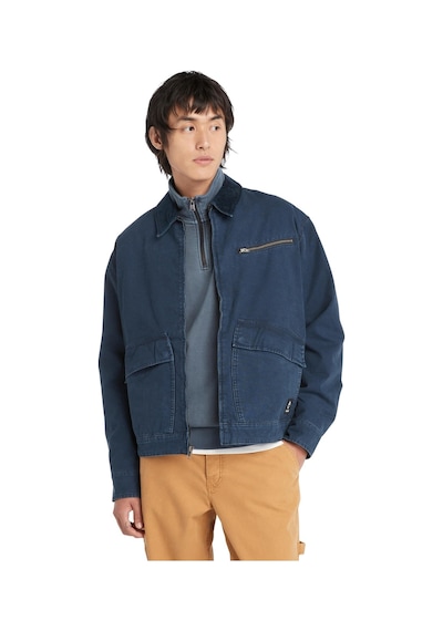 Timberland Tımberland Washed Canvas Jacket Tb0a5tgf4331-dark Sapphıre Lacivert