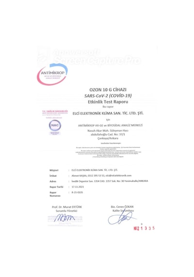 OZON CİHAZI 20.000 mg/h OTOMATİK ZAMAN AYARLI