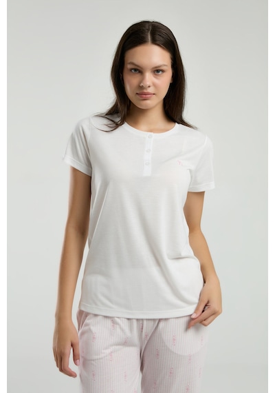Arnetta Kadın Krem Pijama Takımı Krem
