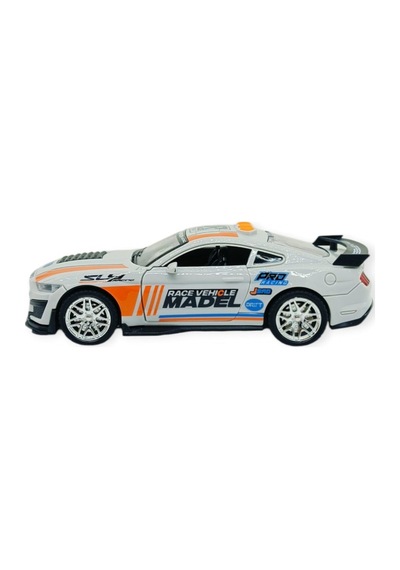 Spor Araba Gt-500 Sürtmeli Işıklı Sesli Beyaz Plastik 18cm