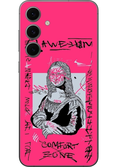 Samsung Galaxy S24 Fe Uyumlu Şeffaf Kılıf Graffiti 1 Tasarımlı