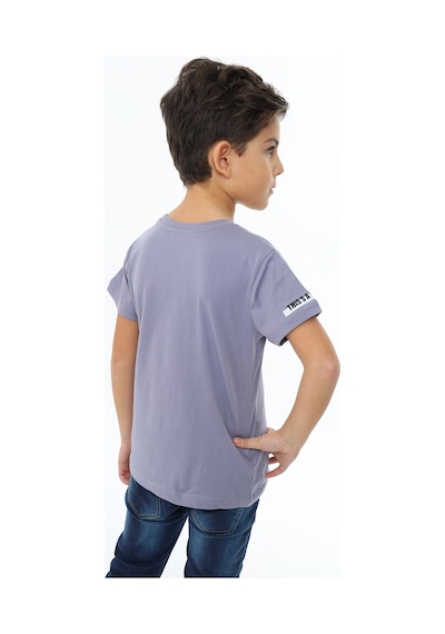 Toontoy Kids Toontoy Erkek Çocuk Oyun Konsol Baskılı Tişört Gri