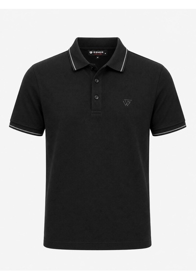 Classics Men Gewer Slim Fit Erkek Polo Yaka Kısa Kol Tişört 7680 Siyah