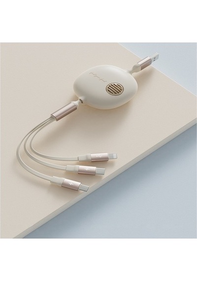 Nettech Gırgır Tipi Plastik 100 Cm Usb To Micro + Lightning + (550832790)