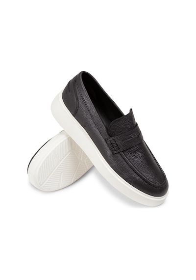 Deery Hakiki Deri Gri Erkek Loafer Ayakkabı - 01964mgrıe01 Gri