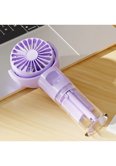Mini El Fanı-04 F4 Su Damlacık Püskürtmeli Mor
