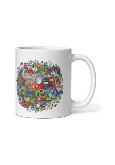 Türkiye Kupa Bardak 2 Adet Seyahat Hatıra Turkey Mug