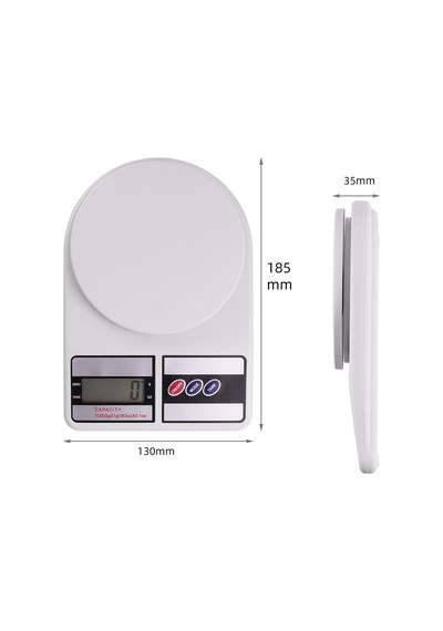 Promosyonca Dijital Mutfak Terazisi, 10kg Kapasite, Lcd Ekran, 13