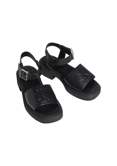 Calvin Klein Kadın Chunky Sandal Lth Mg Sandalet Hw0hw031310gj-16304 Siyah