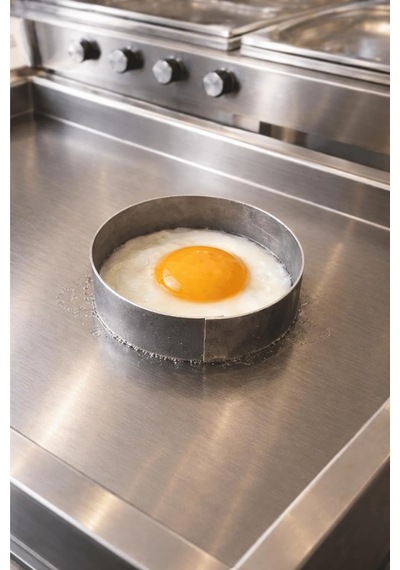 8 Cm Yuvarlak Yumurta Omlet Çemberi - Krep Pankek Pişirme Kalıbı Çok Renkli