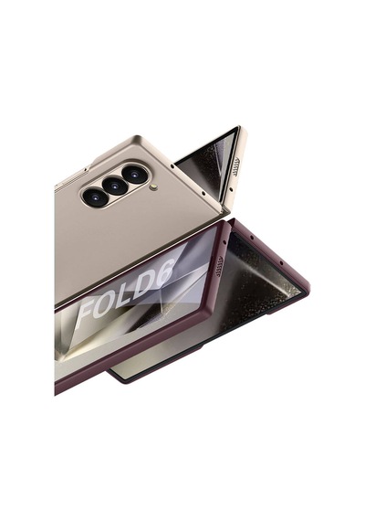 Galaxy Z Fold 6 Kılıf Kurtiletisim Sert Kıpta Kılıf Mavi
