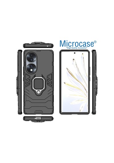 Microcase Honor 70 Batman Serisi Yüzük Standlı Armor Kılıf-Al3349
