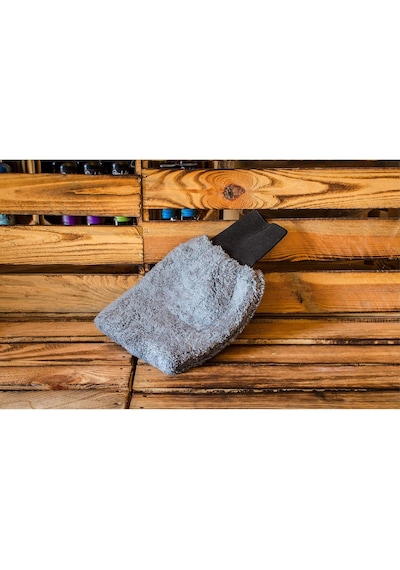 - Mikrofiber Oto Yıkama Eldiveni Ve Araç Pasta Cila Eldiveni - Araba Köpükleme Yıkama Ve Mop Te