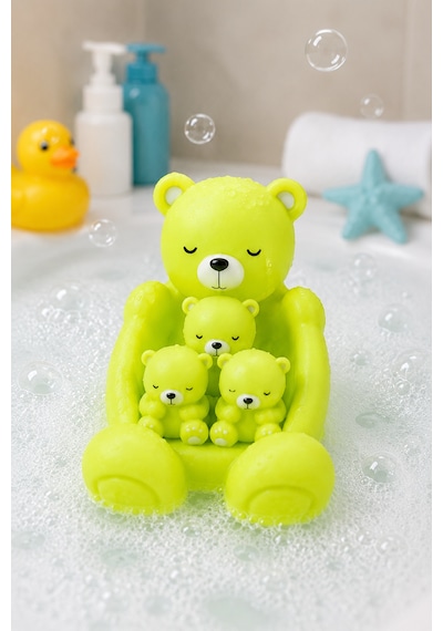 Bebek Banyo Oyuncağı Anne Ayı Ve 3 Yavru Ayı Su Oyuncağı