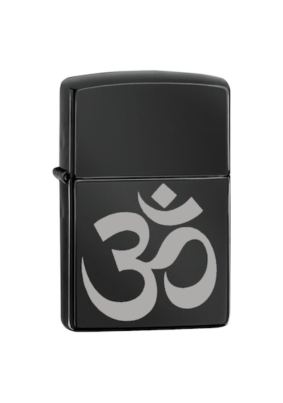 Om Sembolü Hindu Yoga Meditasyon Lazer Silinmez Resimli Benzinli Çakmak İsim Yazılabilir Hediyelik Siyah