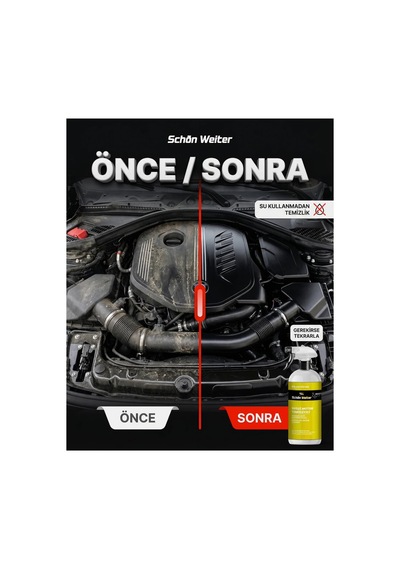 Araç Oto Susuz Motor Temizleyici 500ml Sprey Mustang