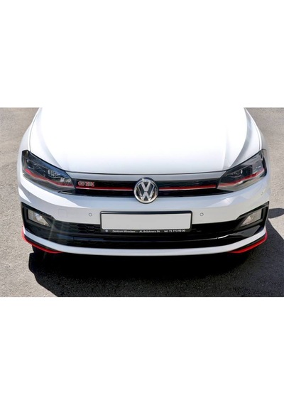 Autogp Vw Polo Aw1 Gti Ön Panjur Izgara Kırmızı Şeritli 2018+ Gr-gt-vw-plo8