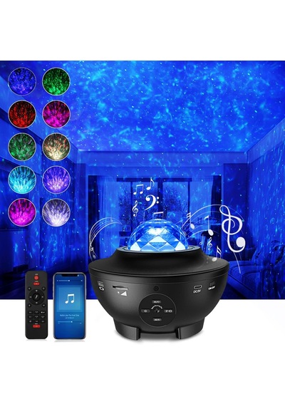 Dubistda Yıldızlı Gökyüzü Projektörü Led Samsung Uyumlu Galaxy Light, Yıldızlı Projektör Işığı, Bulutlar Ve Yıldızla
