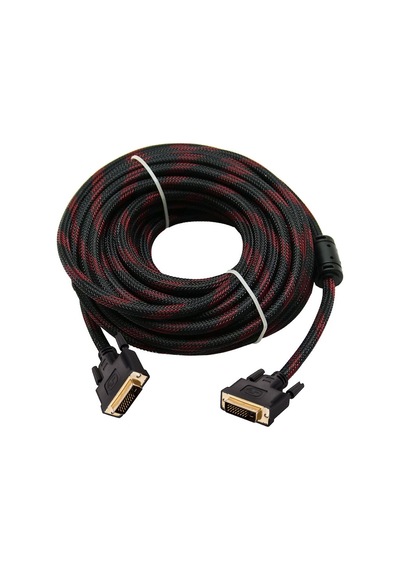 Dvı 24+1erkek Erkek Örgülü Kablo Dvi D 1080p Görüntü Kablosu 5m 5 Metre